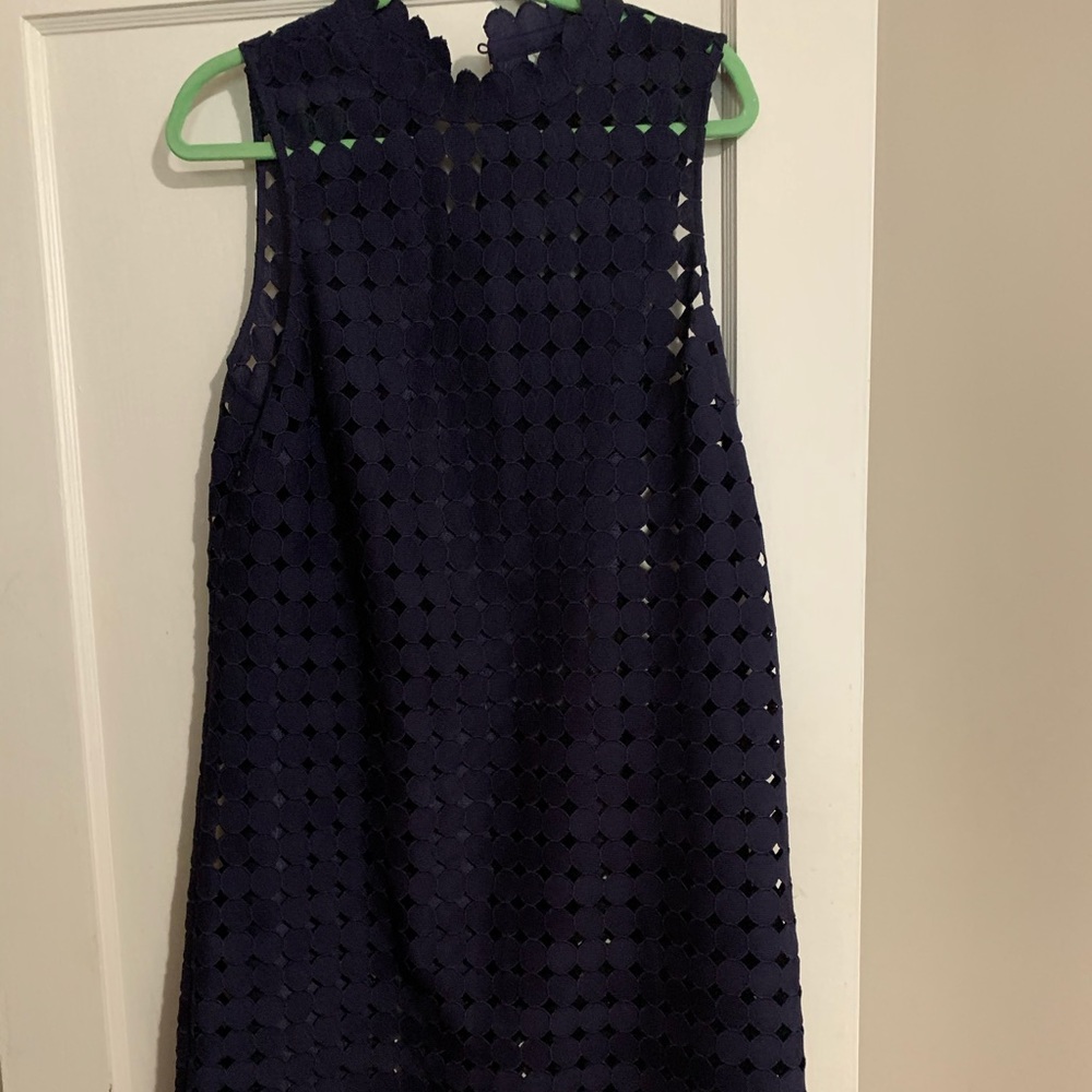 NWOT Anthropologie Maeve Navy cut out shift large
